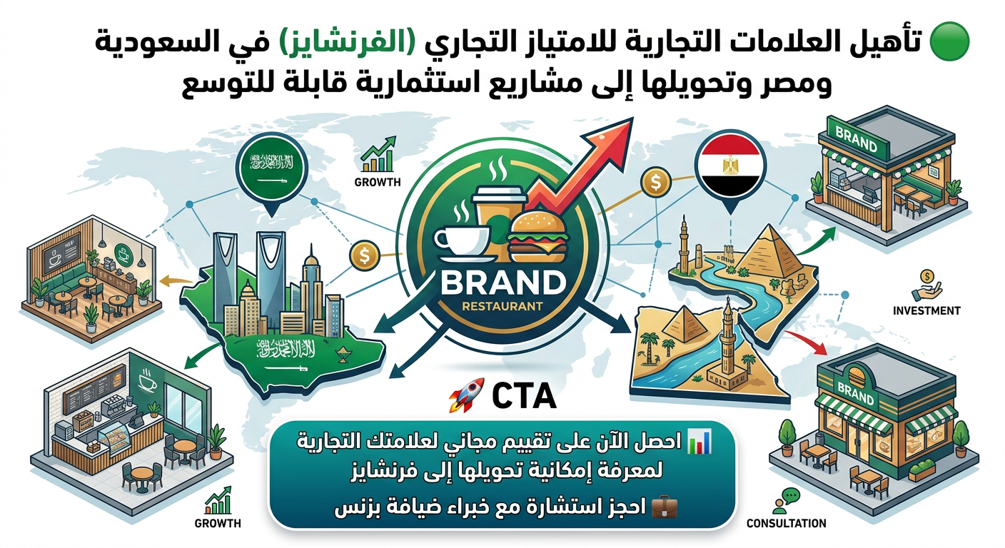تأهيل العلامات التجاريه للامتياز التجارى