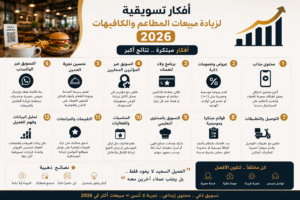 أفكار تسويقية لزيادة مبيعات المطاعم والكافيهات