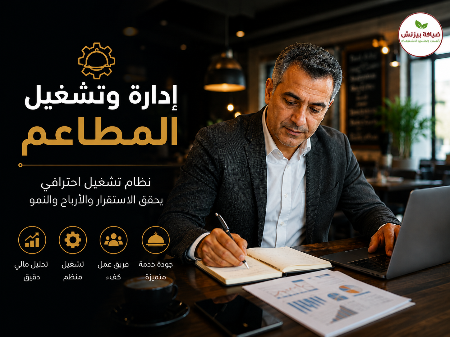 ادارة وتشغيل المطاعم والكافيهات