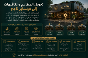 تحويل المطاعم والكافيهات الى فرنشايز ناجح فى مصر والسعودية