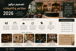 تصميم ديكور المطاعم والكافيهات