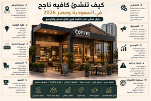كيف تنشأ كافيه ناجح فى مصر والسعودية